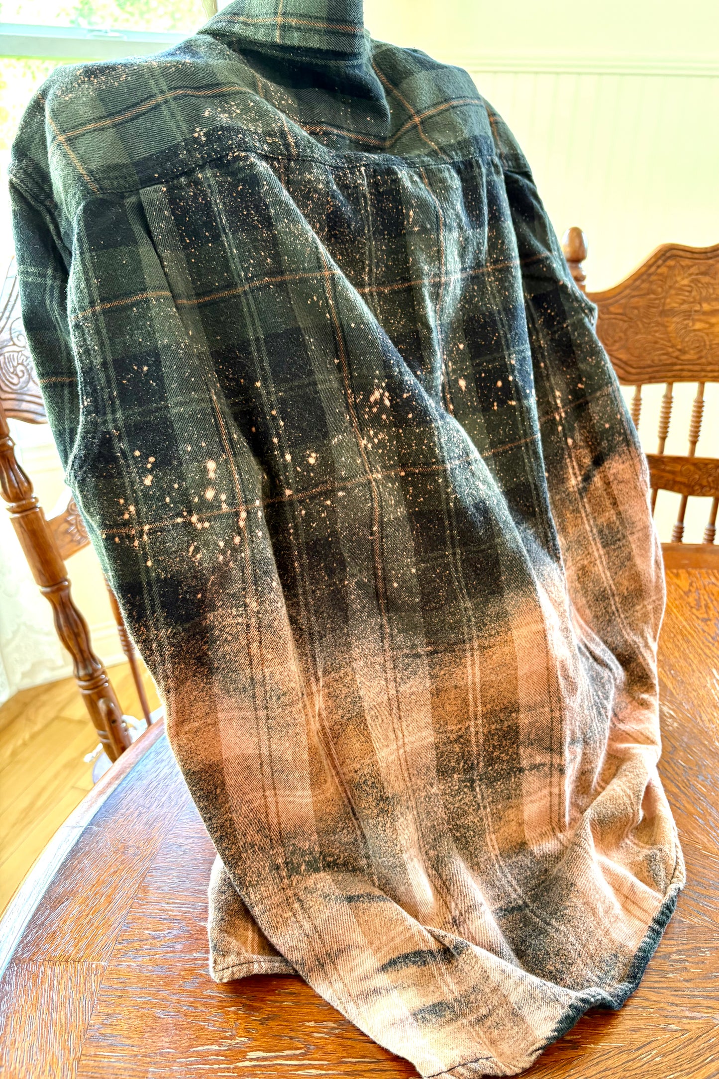 Large Vintage Acid Wash Flannel