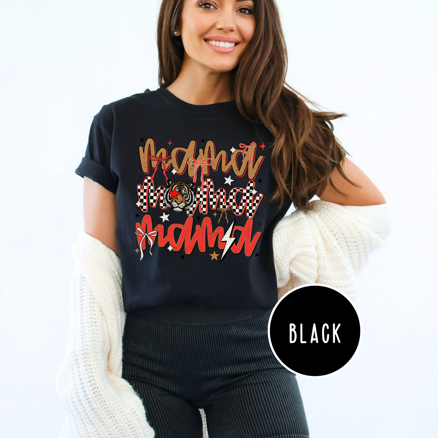 Mama Coquette Tiger (Mommy&Me Option) Cotton Graphic Tee