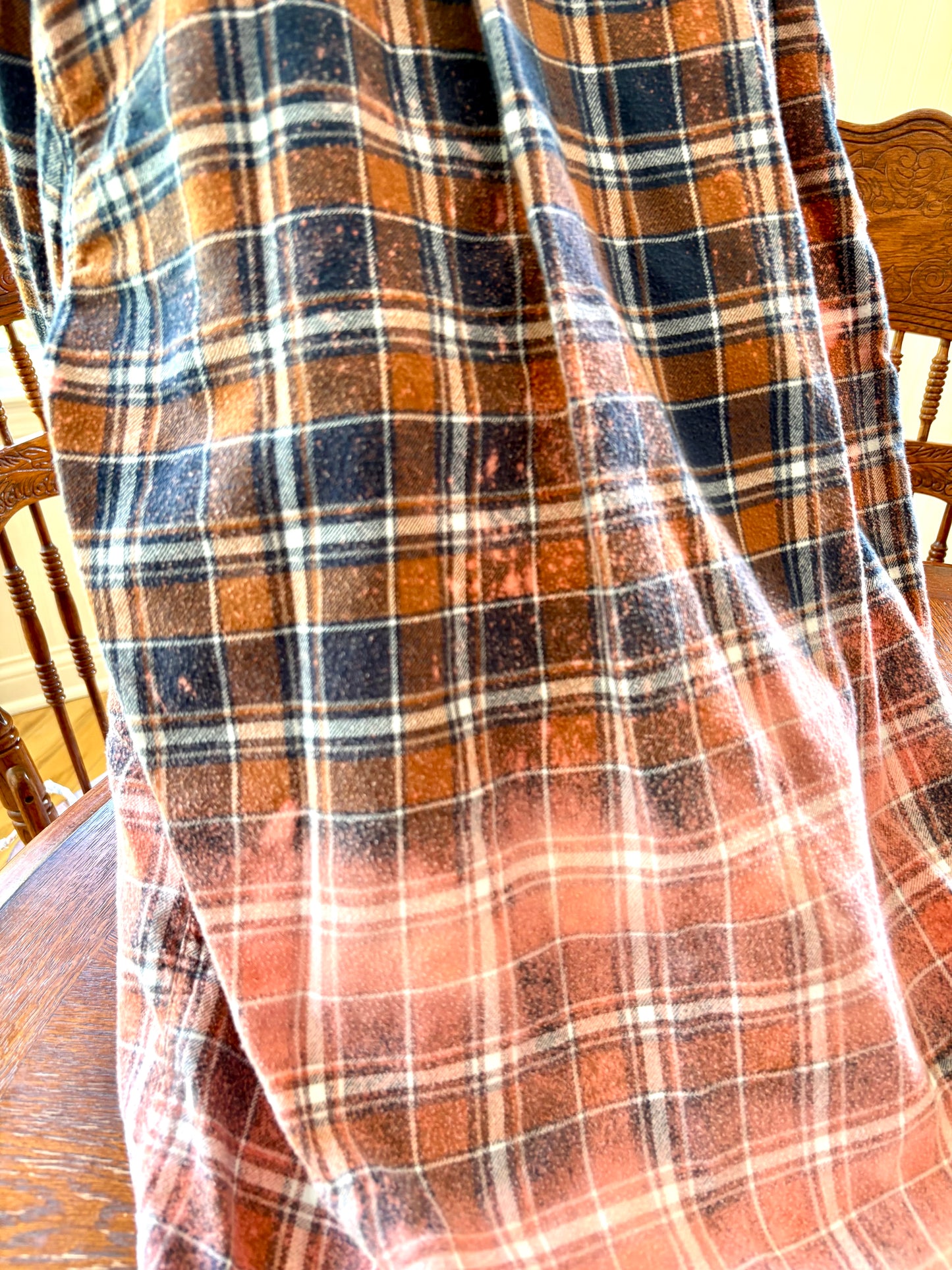 Large Vintage Acid Wash Flannel