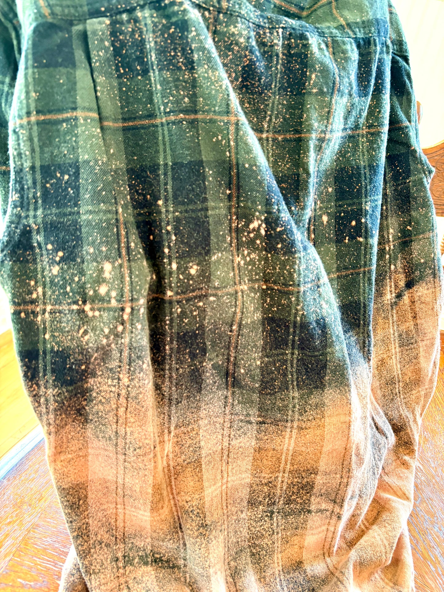 Large Vintage Acid Wash Flannel