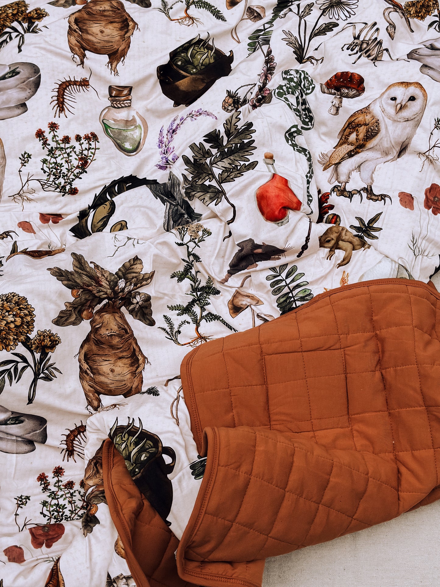 The Witch’s Greenhouse Quilted Bamboo Blanket