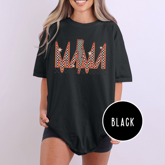 Mama Red Check (Mommy&Me Option) Cotton Graphic Tee