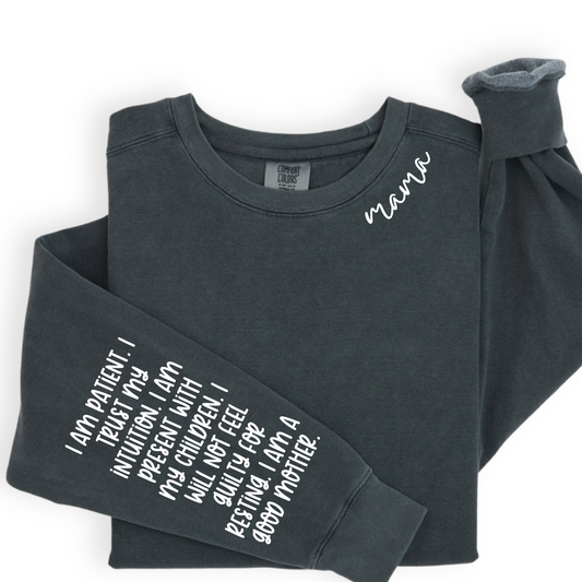 Affirmations For Mom 100% Cotton Lightweight Sweatshirt