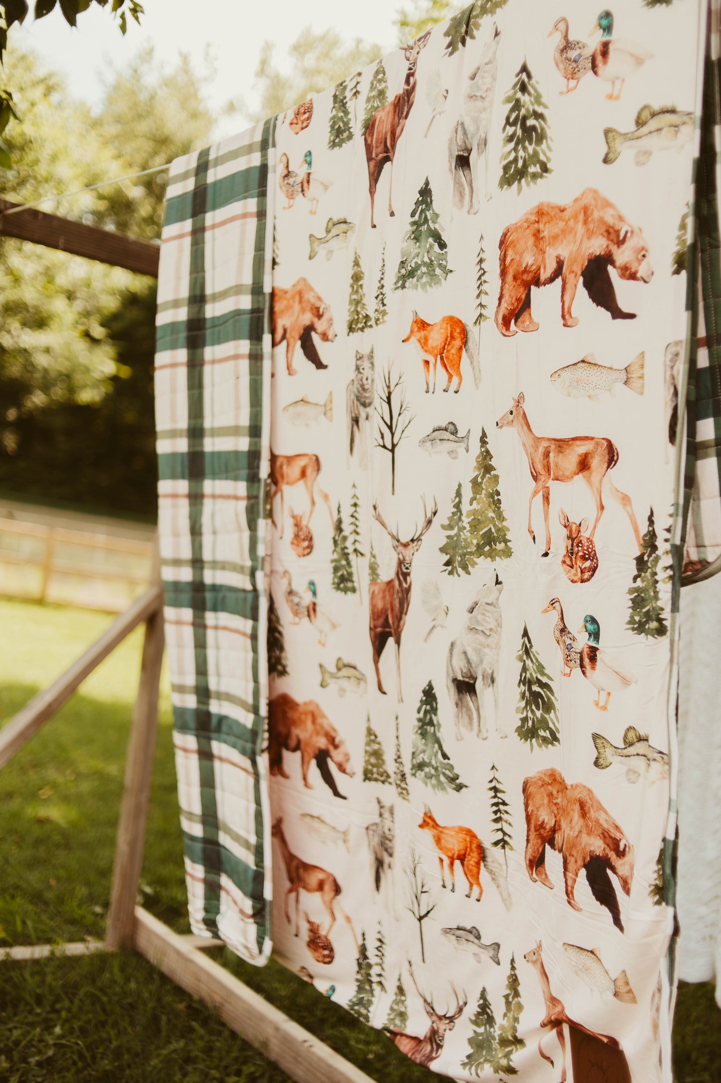 Grandpa’s Cabin Quilted Bamboo Blanket