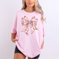Gingerbread Man Coquette Bow Graphic Tee