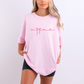 Coquette Mama Pink Cotton Graphic Tee