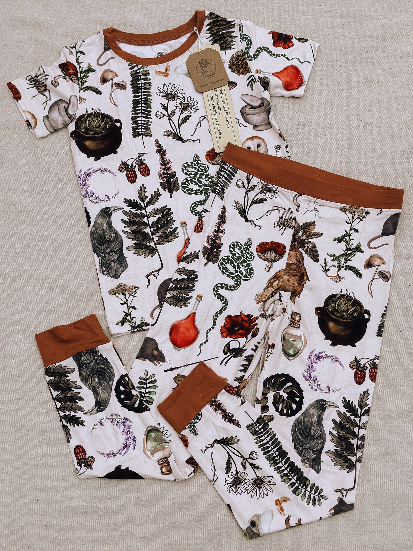 The Witch’s Greenhouse Short Sleeve Pj Set