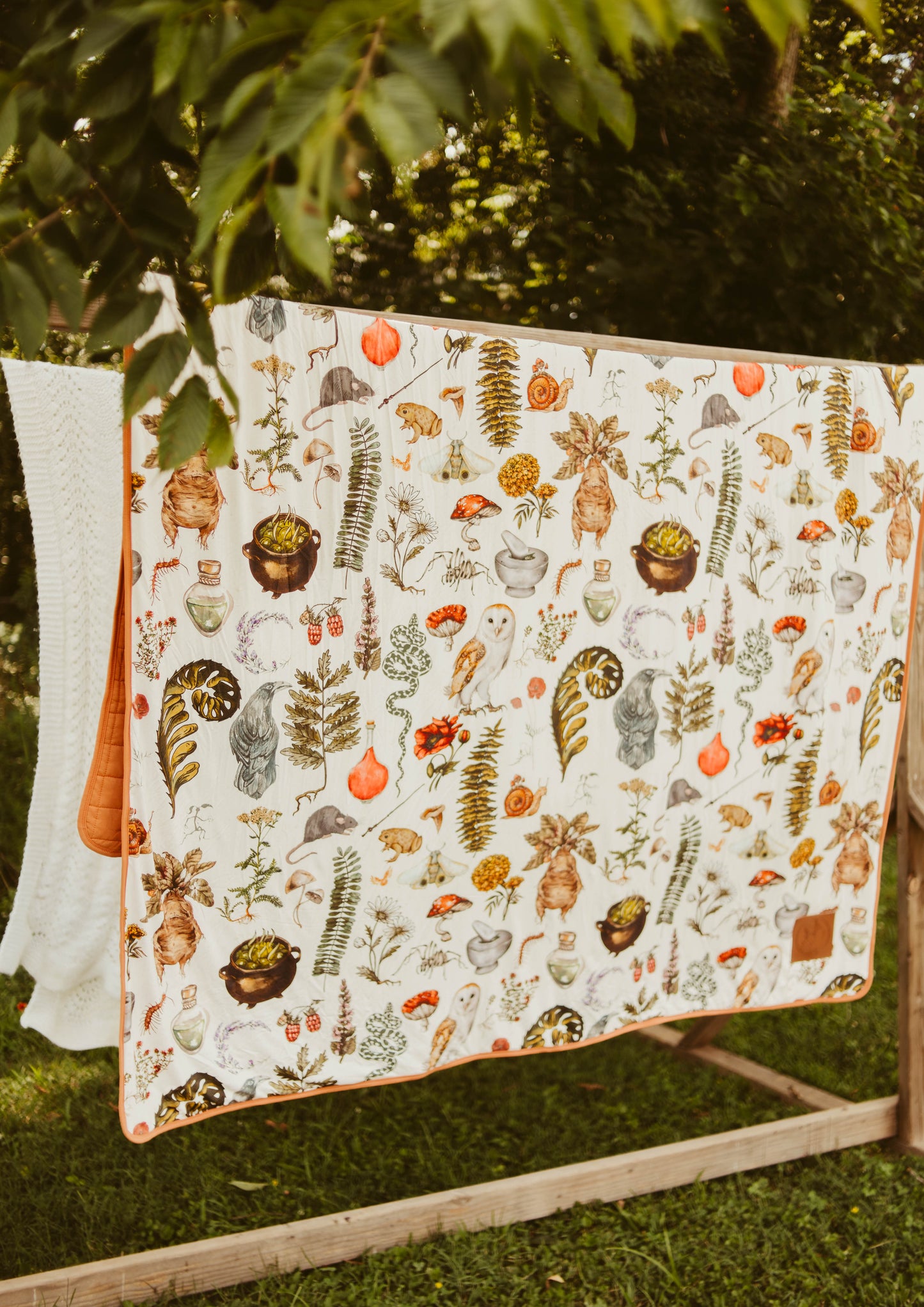 The Witch’s Greenhouse Quilted Bamboo Blanket