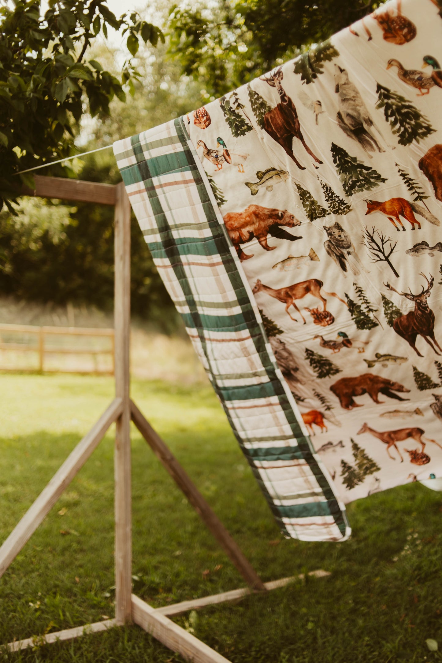Grandpa’s Cabin Quilted Bamboo Blanket