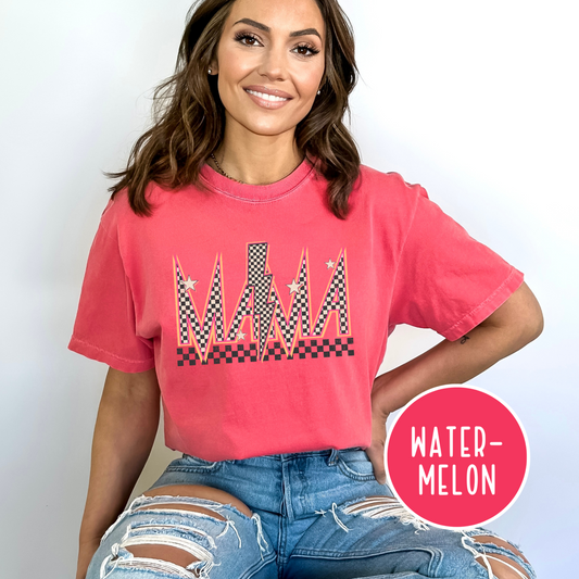 Mama Pink Check (Mommy&Me Option) Graphic Tee