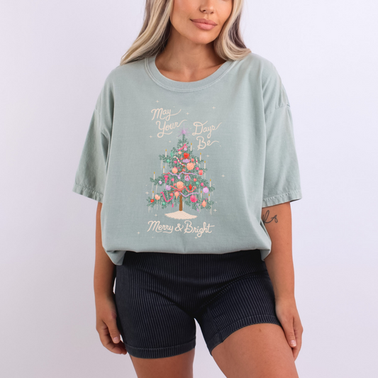 May Your Days Be Merry And Bright Graphic Tee