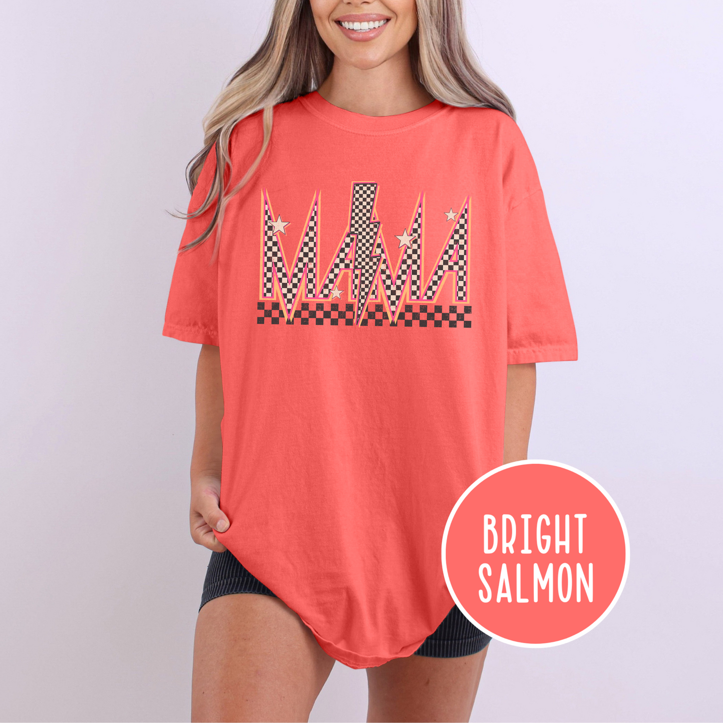 Mama Pink Check (Mommy&Me Option) Graphic Tee
