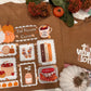 Fall At The Cottage W/ The Village Cloth In Camel-Tee