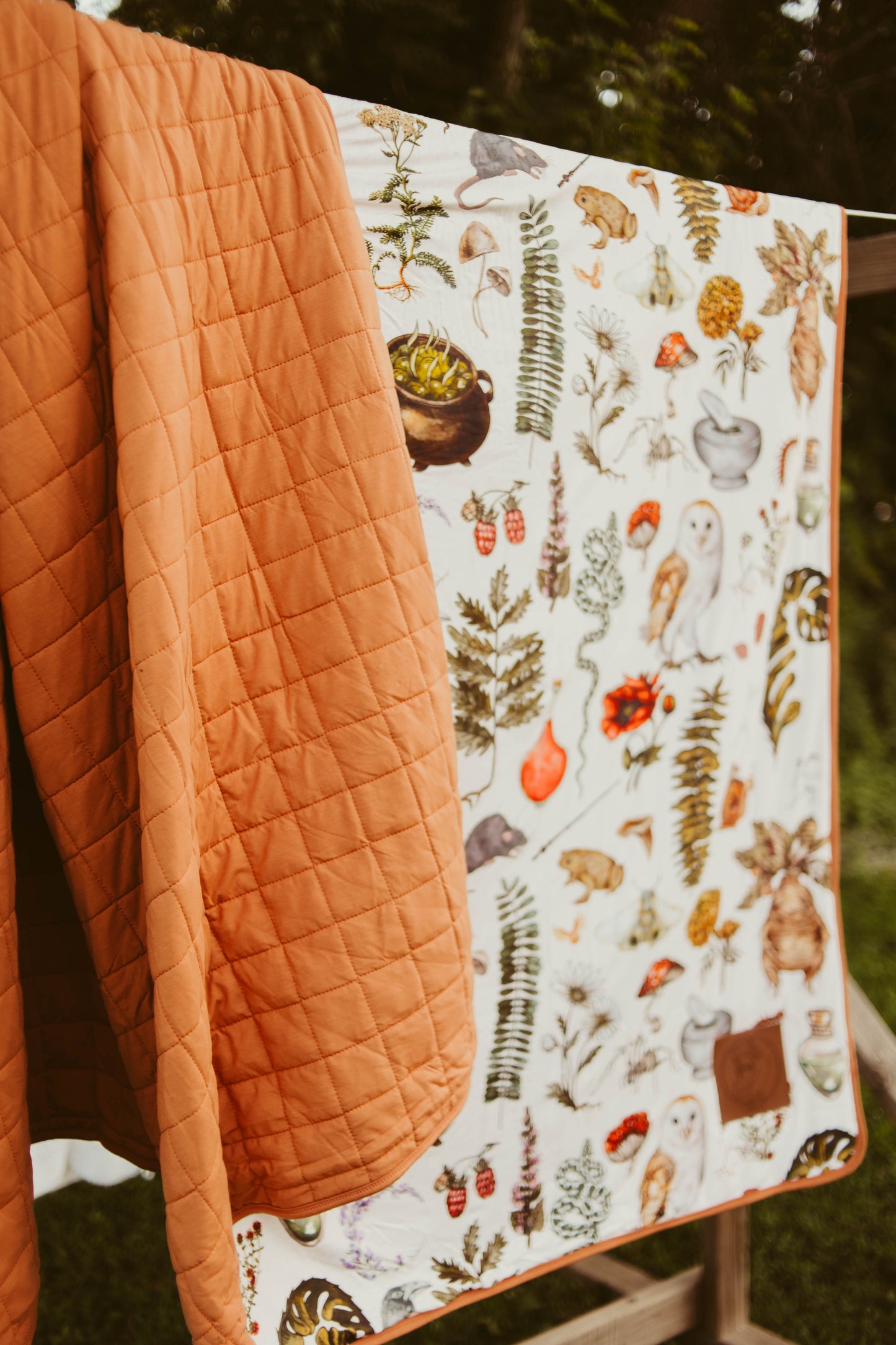 The Witch’s Greenhouse Quilted Bamboo Blanket