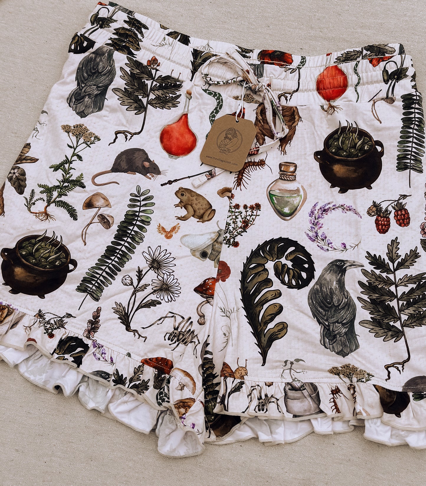 The Witch’s Greenhouse Ruffle Pj Shorts