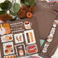 Fall At The Cottage W/ The Village Cloth In Espresso- Sweatshirt