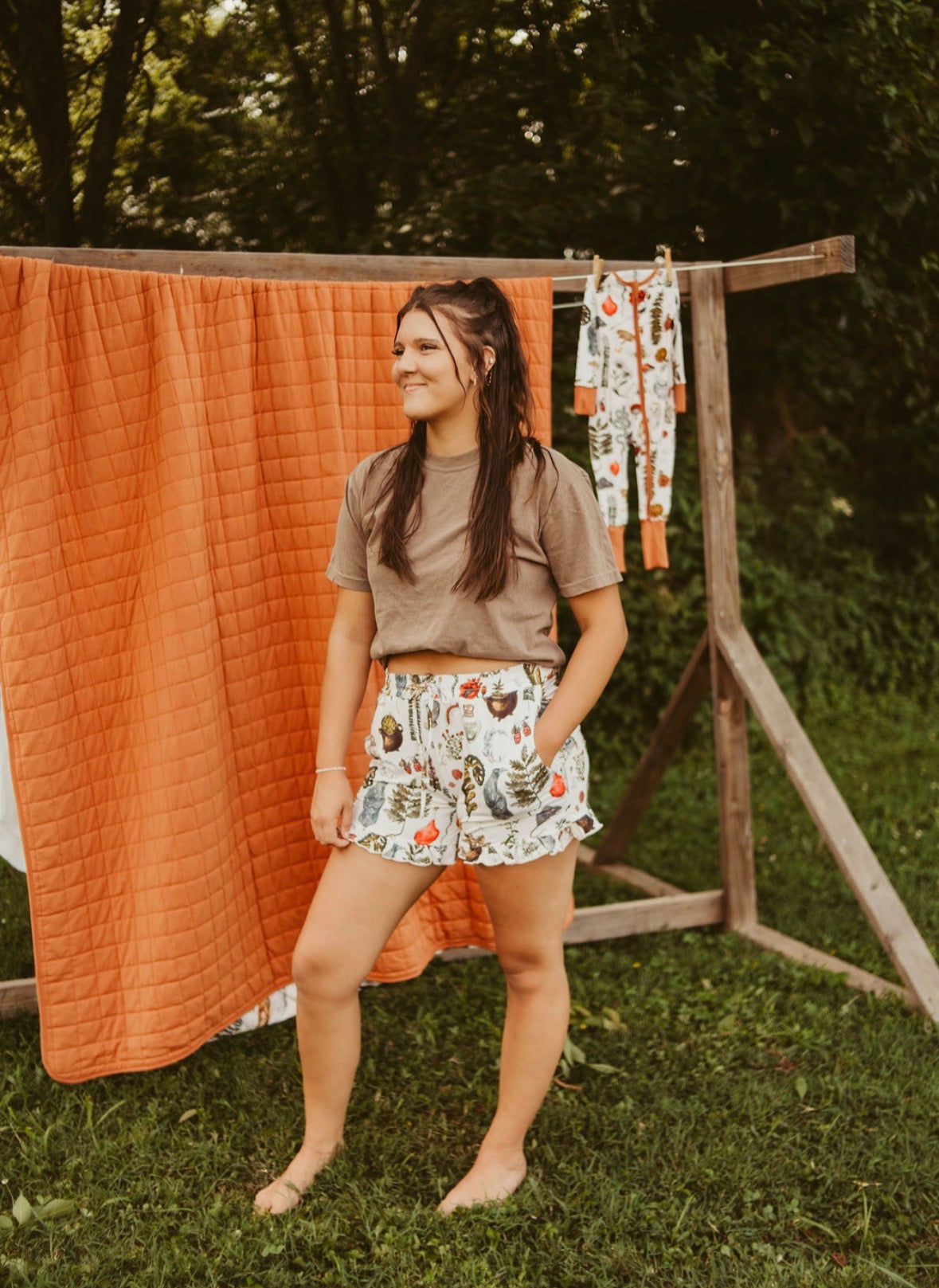 The Witch’s Greenhouse Ruffle Pj Shorts