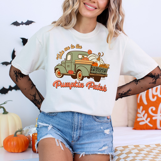 Take Me To The Pumpkin Patch Cotton Graphic Tee