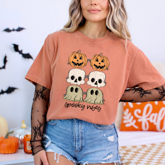 Spooky Vibes Cotton Graphic Tee