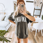 Vintage Lightning Grunge Mama Cotton Graphic Tee