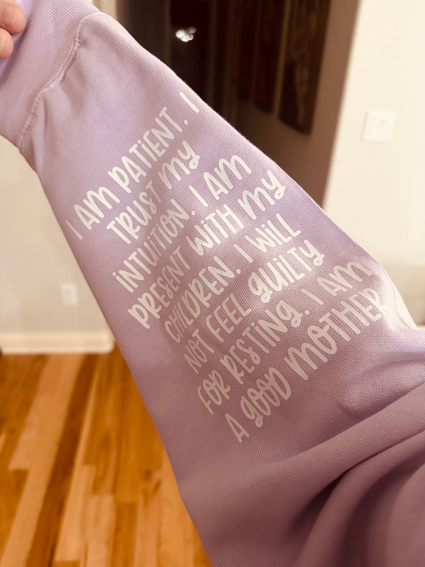 Affirmations For Mom 100% Cotton Lightweight Sweatshirt