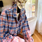 Large Vintage Acid Wash Flannel