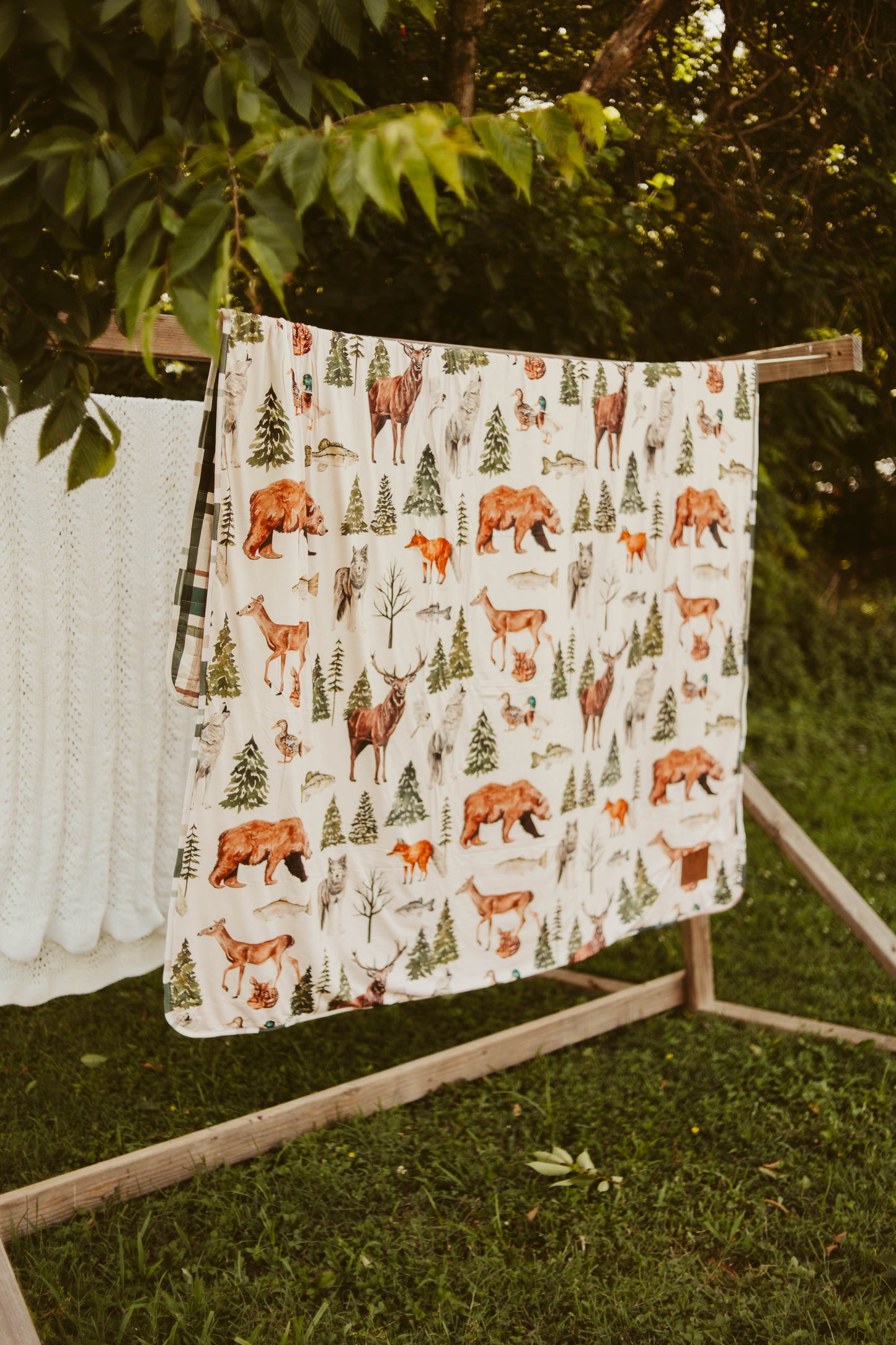 Grandpa’s Cabin Quilted Bamboo Blanket