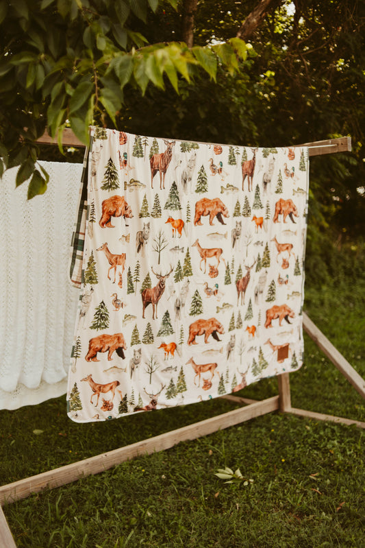 Grandpa’s Cabin Quilted Bamboo Blanket