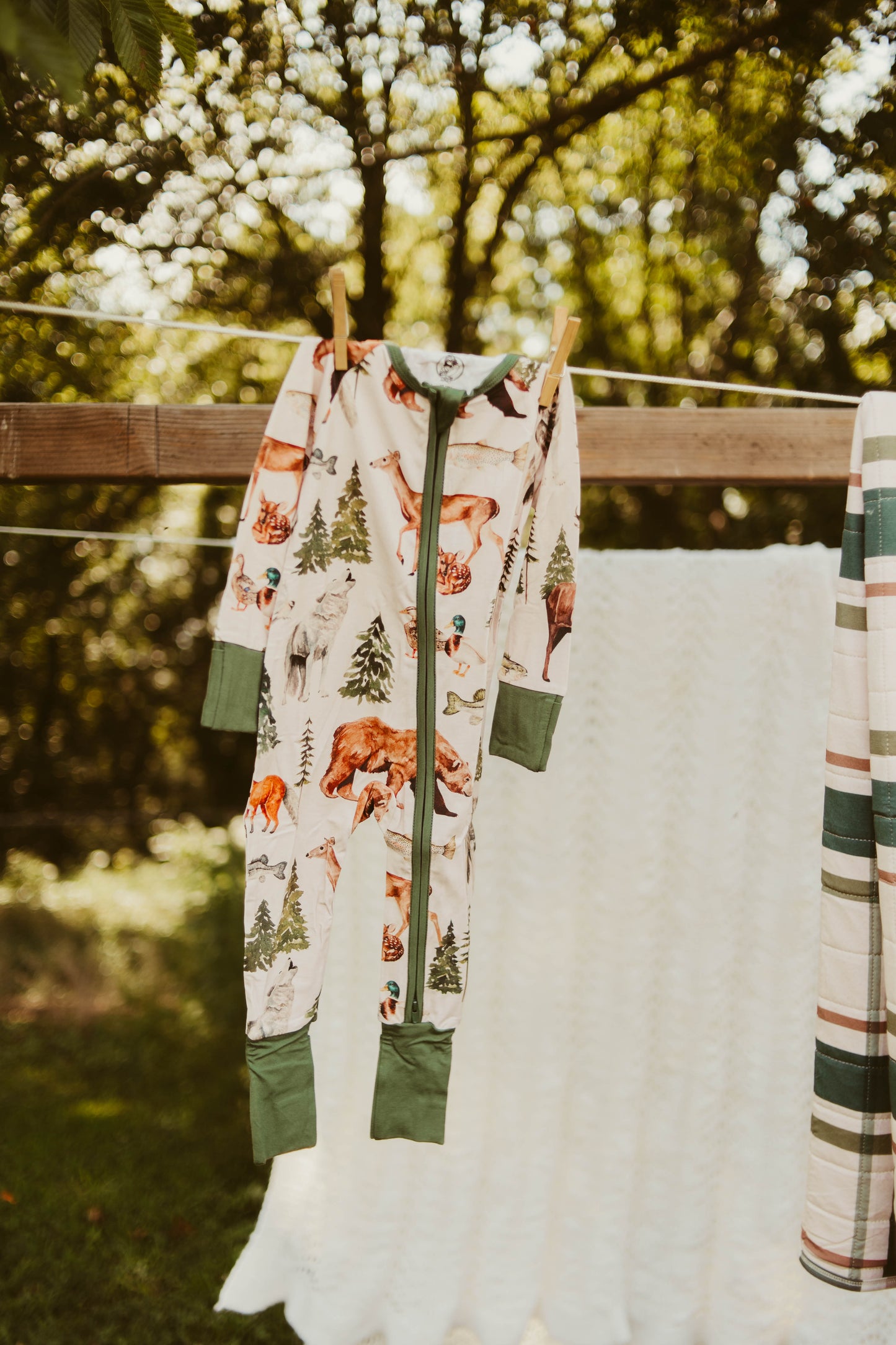 Grandpa’s Cabin Convertible Zipper Romper