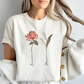 Mama’s Garden (Custom Birth Flower W/ Name) Cotton Graphic Tee