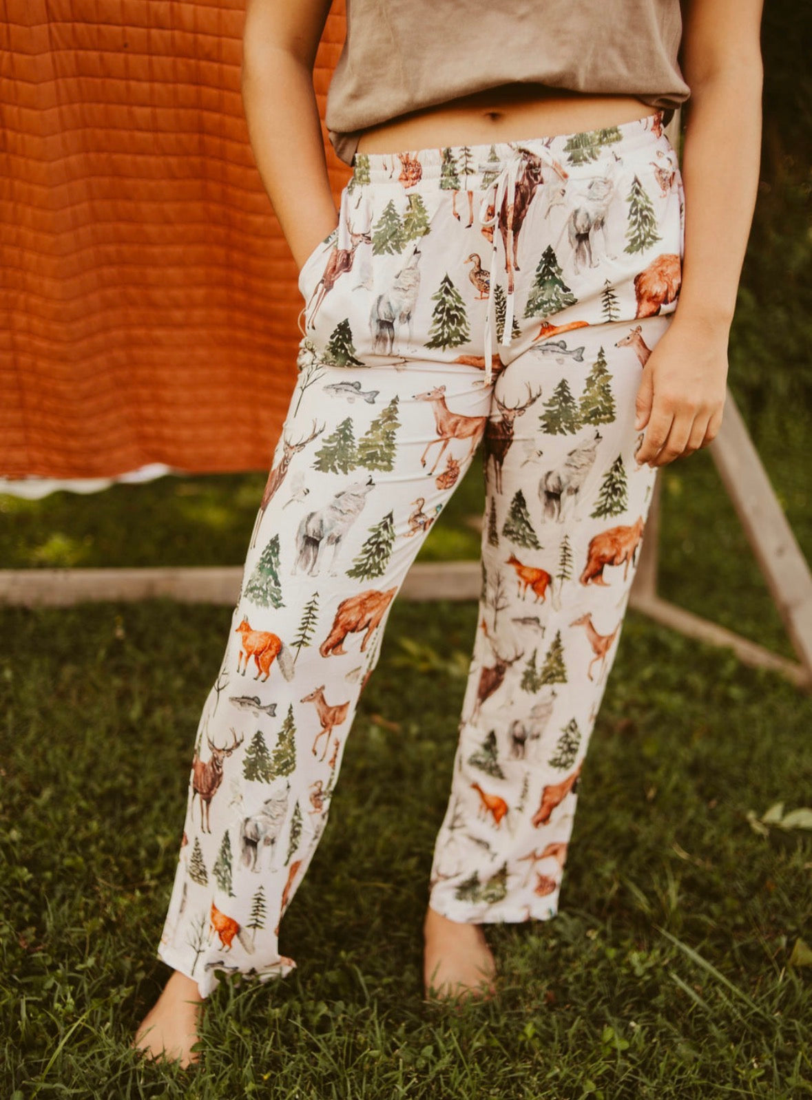 Grandpa’s Cabin Wide Leg Bamboo Pj Pant